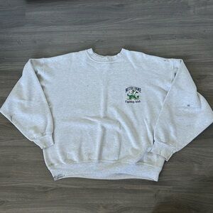 Vintage Notre Dame Fighting Irish Embroidered Logo Crewneck Sweatshirt